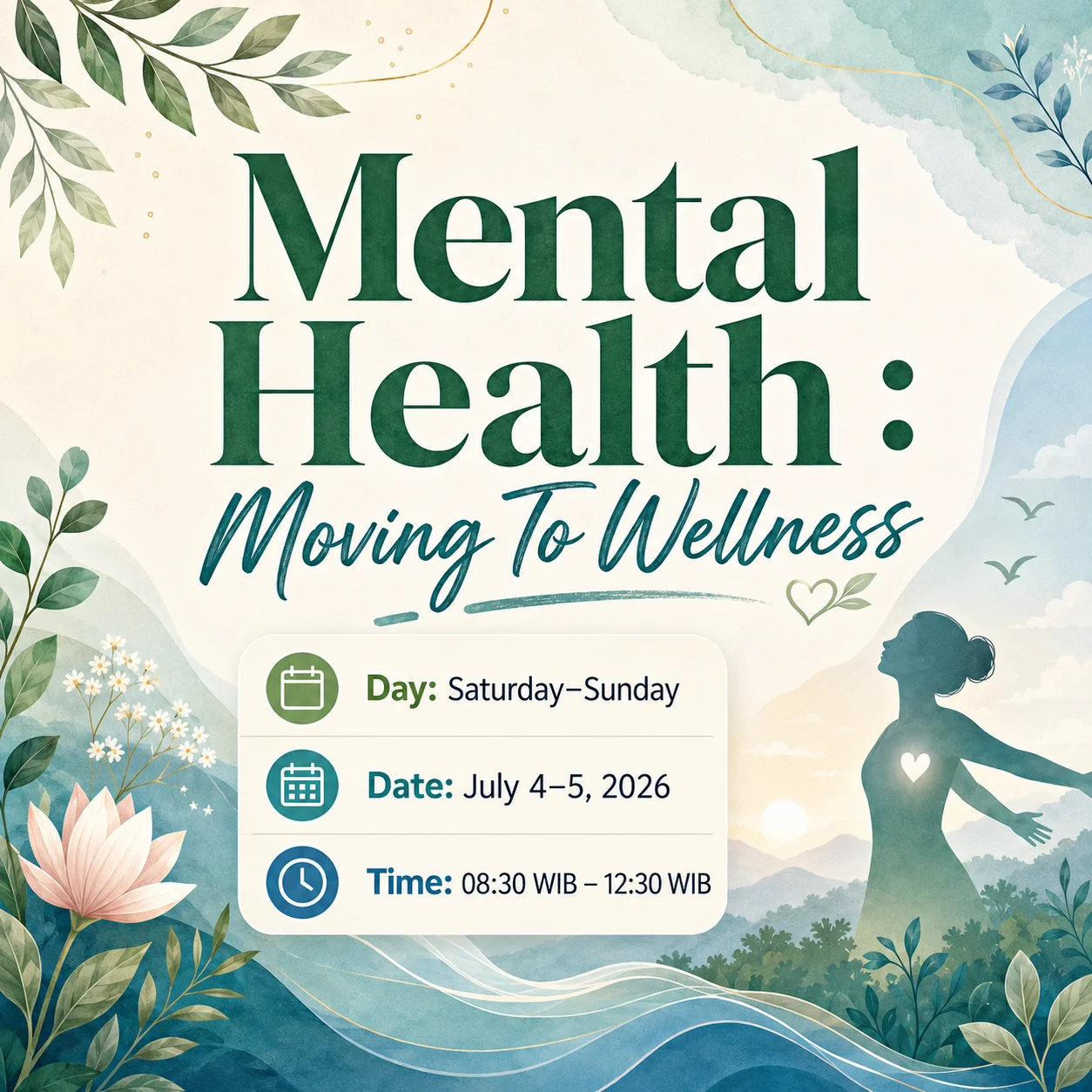 MENTAL HEALTH: MOVING TO WELLNESS