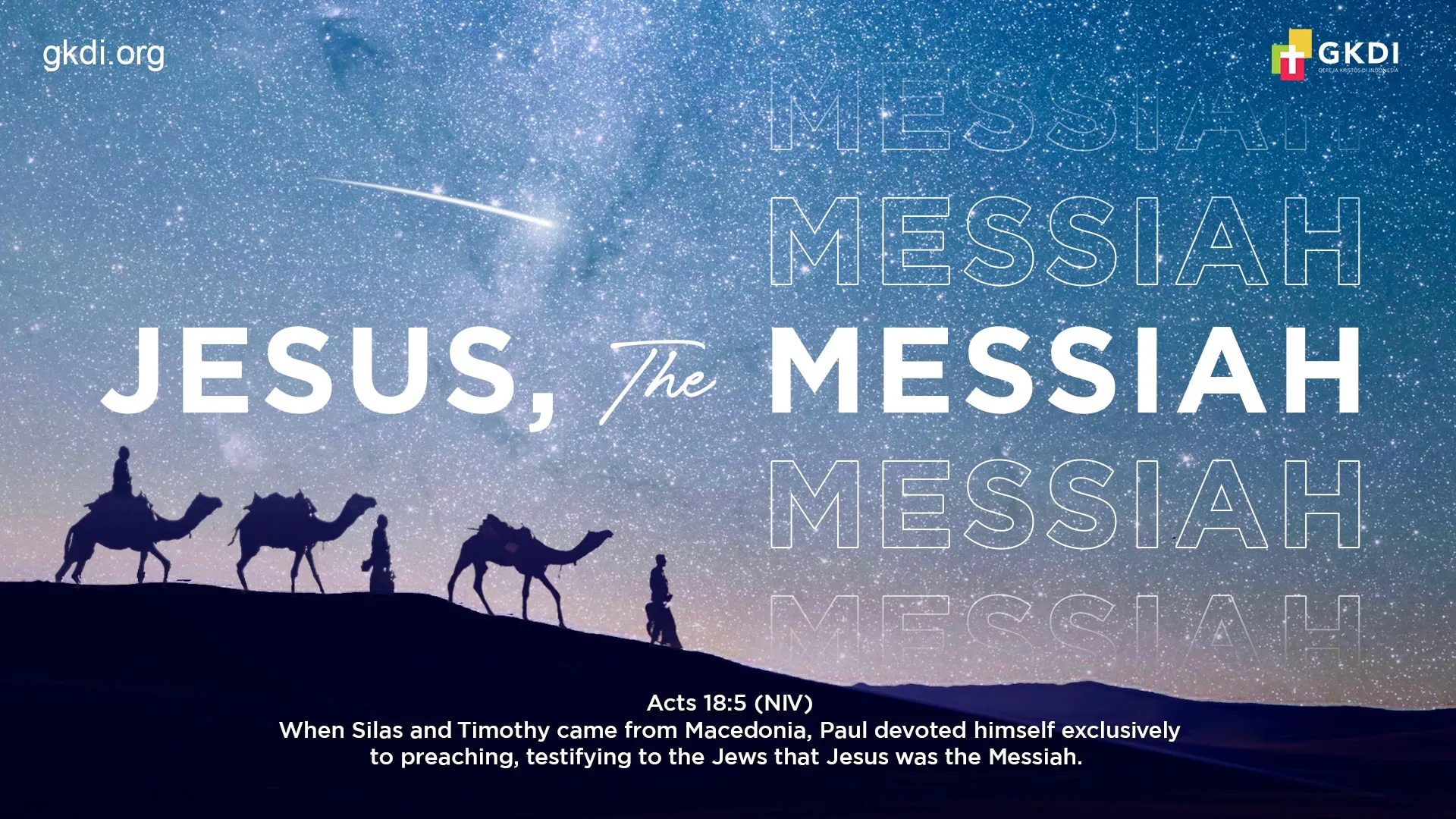 Tema Gereja Desember 2020 - Jesus, The Messiah